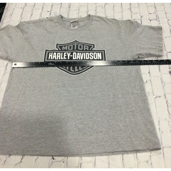Harley-Davidson T-Shirt Men's Size XL Color Gray Seacoast NH Live Free or Die - Picture 8 of 11